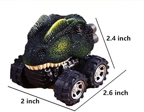 XADB Dinosaur Cars Pack of 5 Big Tire Wheel for Toddlers Kids Gift