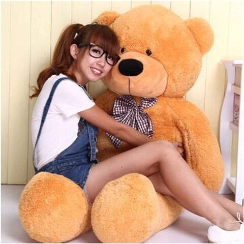 Aiwanto 79inch(200cm) Teddy Bear Teddy Doll Soft Doll for Kids Teddy Bear Teddy Doll(Light Brown)