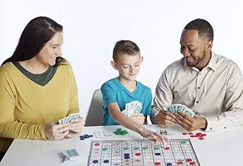 Original game with folding board, cards and chips