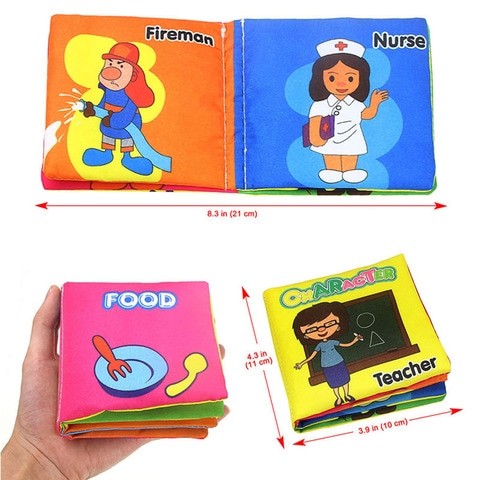 6 piece children's cloth books