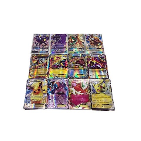 Doreen EXGX Trading Card Game for Kids Mega Trainer Energy, Card Battle Game - 100 Pieces