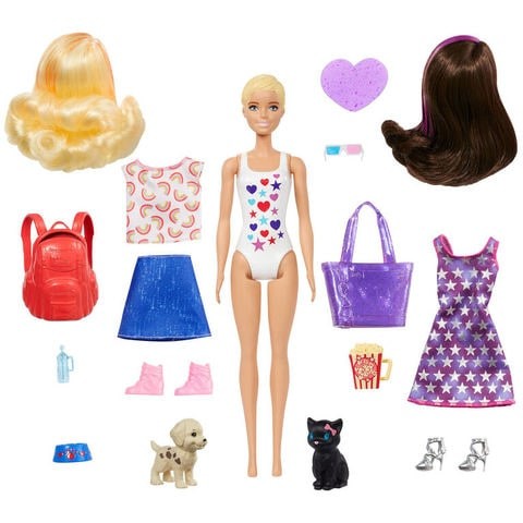 Barbie day-to-night revel with 25 surprises and a transition from day to night