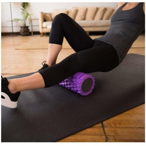 Alyssa Portable Yoga Massager 47.8 x 15.6 x 15.4 cm - Purple