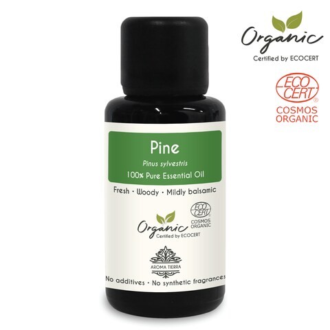 Aroma Tierra Pine Essential Oil - Aroma Tierra - 100% Pure, Natural, Ecocert Certified Organic - 30ml