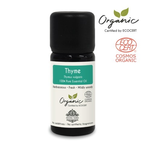 Aroma Tierra Thyme Essential Oil - Aroma Tierra - 100% Pure, Natural, Ecocert Certified Organic - 10ml