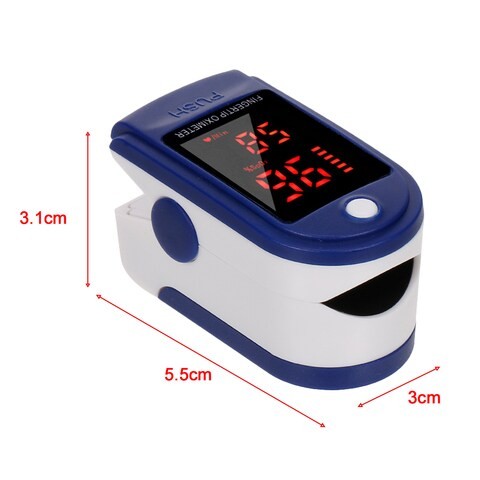 Generic Blood Oxygen Sensor - Digital Pulse Rate Measurement For Travel & Home Sports