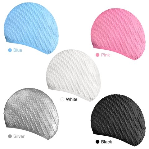 Generic Silicone Adult Swimming Cap For Men And Women Long Hair