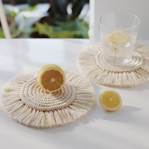 Macrame Coaster set