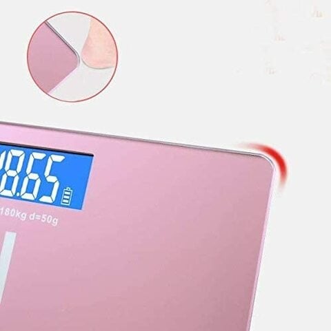 Aiwanto Bathroom Scale Bathroom Body Scale Weight Scale Bathroom Weighing Scale Gift for Women's Bathroom Digital Scale Pink