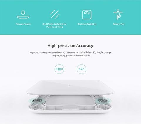 Xiaomi Mi Smart Body Weight Scale, White