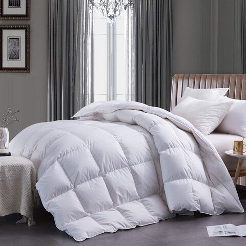 Maestro Duvet 1pc White 144TC Poly Cotton Size: King 240x260 cm