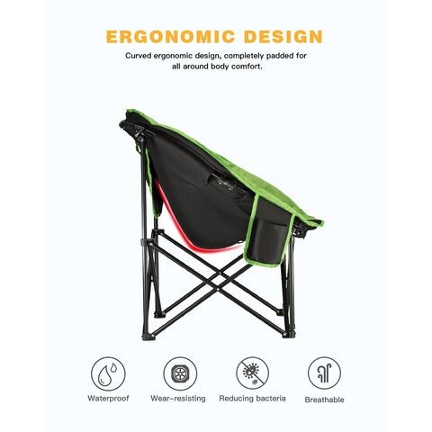 King camp-Moon Leisure Comfort Camping Folding Chair