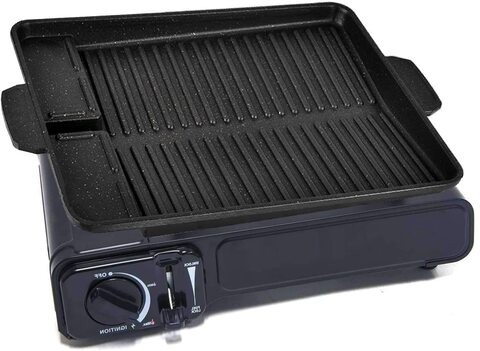 Go to Camps Korean BBQ Tray - Camping Stove Top Hot Plate - Hmm Burger Tray for Portable Butane Camping Stove