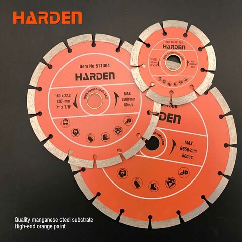 Harden Diamond Cutter Blade - 180 x 22.2 mm - DMM-611304 - Black and Orange 180X22.2