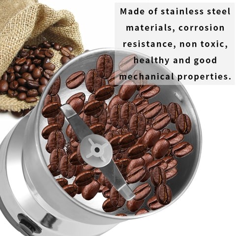 KKmoon-150W Stainless Steel Coffee Bean Grinder for Kitchen, Office and Home