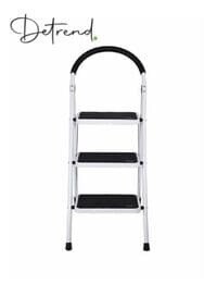 3-Step Ladder Folding Stool with Rubber Handgrip and NonSlip Treads, 330lbs Capacity Ladder, Foldable Ladders, Multicolor Step Ladder for Genral Maintinace Use etc