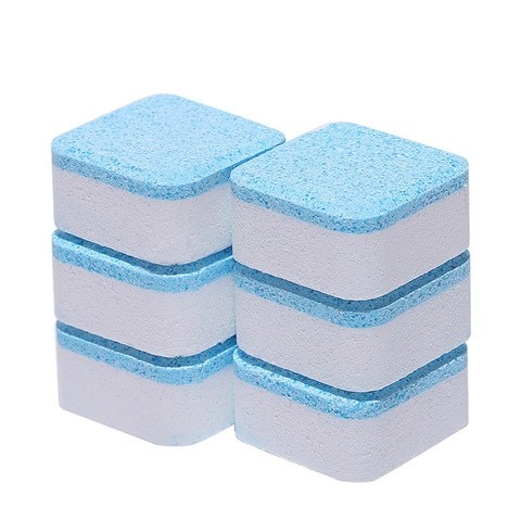 Sanbo Washing Machine Cleaning Tablets 10 Pieces Set, Blue/White 13 x 2 x 6 cm