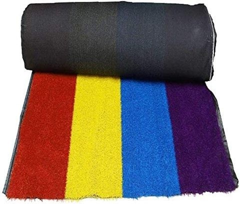 Yatai 20mm Rainbow Artificial Grass Mat - 2 x 15m