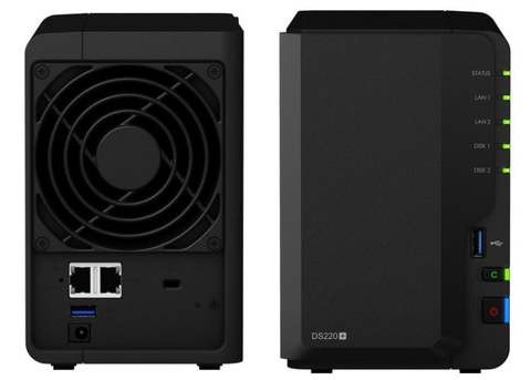 NasDisk (DS220+), Synology 2 Platform, 2GB DDR4 Memory