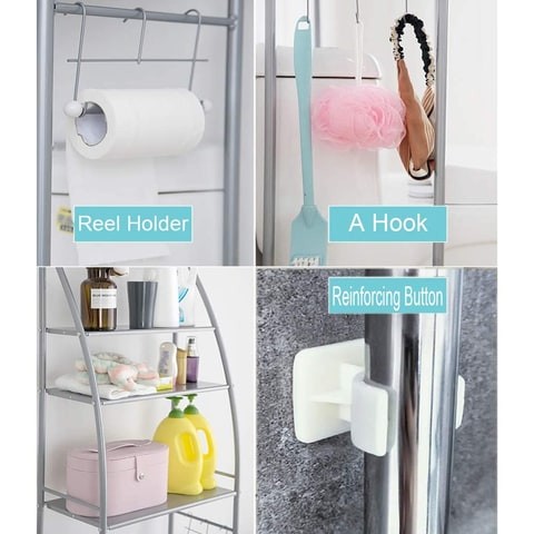 AMERTER Racks Organizer for Washing Machine, Kitchen Racks or Bathroom Storage with Organizer Stand