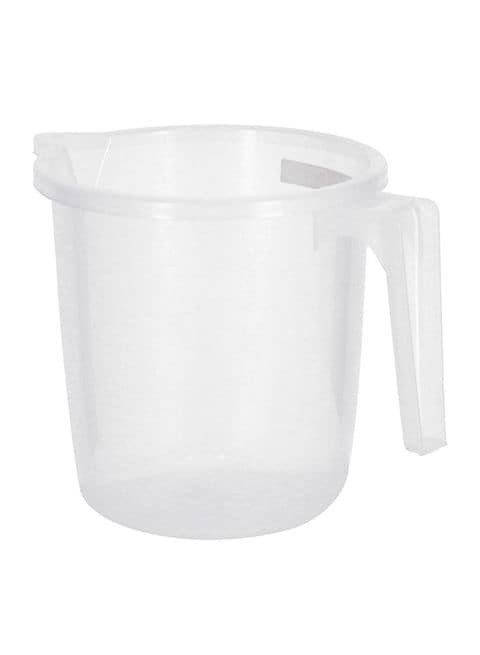 Delcasa Plastic Cup With Handle - White - 9 cm