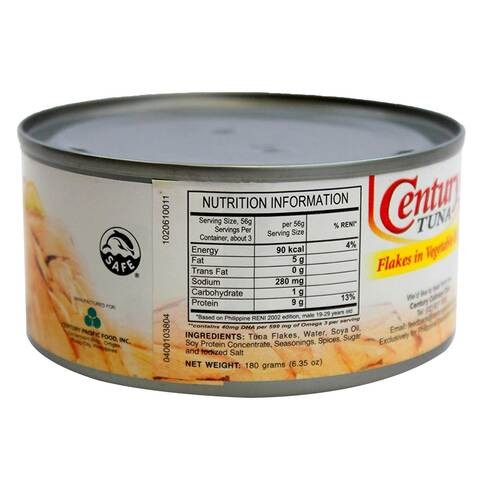 Century Tuna Flex in Vegetable Oil 180 gm