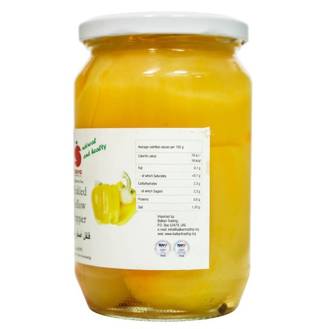 SAVA PICKLED YELLOW PEPPERS 720ML