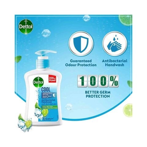 Dettol Hand Wash Cool Anti-Bacterial 200ml