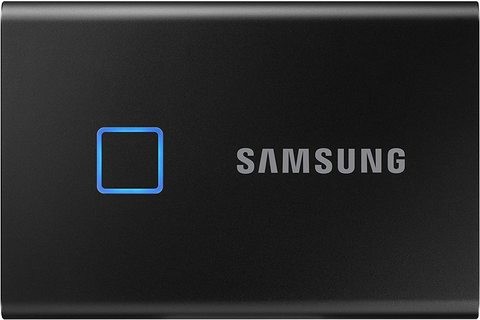 Samsung 2TB T7 TOUCH USB3.2 With Fingerprint And Password Security Portable SSD Black - MU-PC2T0K