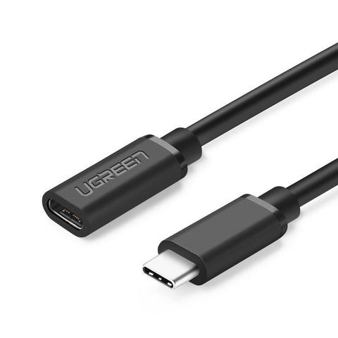 UGREEN USB C 3.1 Extension Cable Black 0.5M