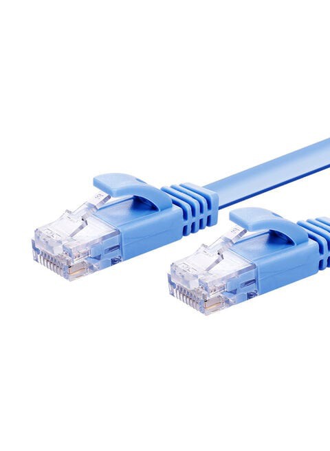 Generic CAT6 Ethernet Household Gigabit Network Rj45 Patch Pvc Soft Cable Blue