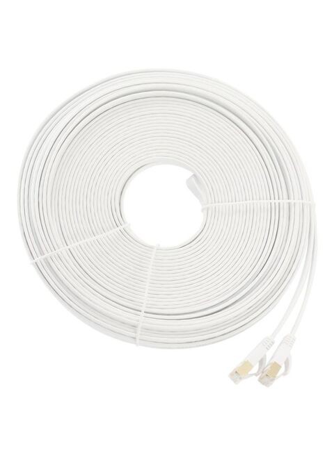 Generic CAT 7 Rj45 LAN Ethernet Connector Cable 4Meter White