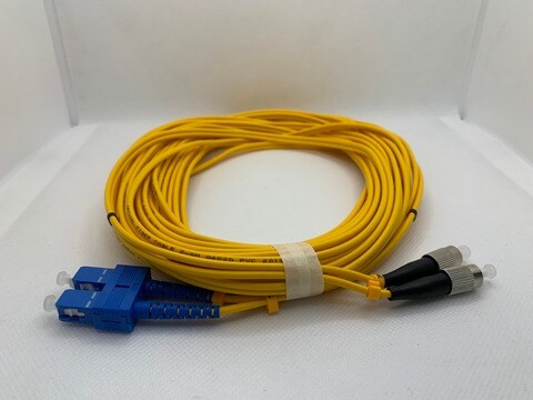 APKR Sc-Fc Singlemode 9/125 3.0mm Fiber Optic Cable 10M Yellow Duplex