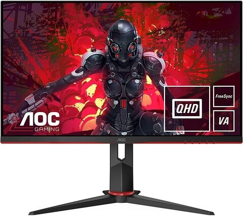 AOC Q27G2U, 27 Inch Qhd Gaming Monitor, 144 Hz, 1Ms, Va, AMD Freesync Premium, Ergonomic Stand, USB Hub, Low Input Lag (2560 X 1440 @ 144 Hz, 250Cd/M&sup2;, HDMI/Dp/USB 3.0)