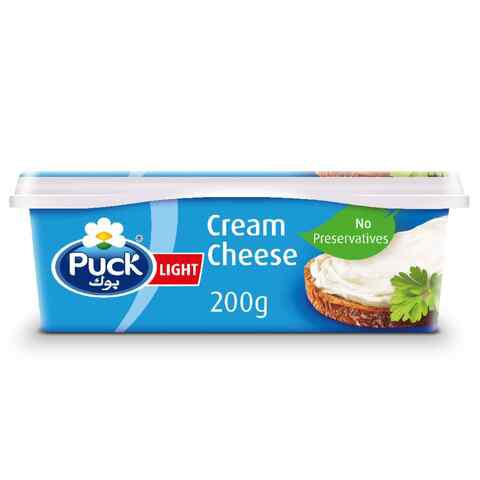 Puck Cream Cheese Spread 200g - Light, preservatives free