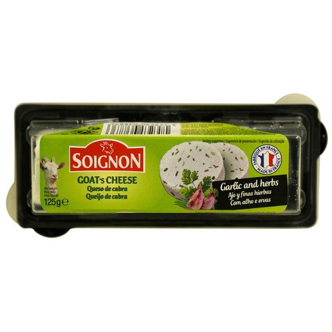 Soignon Garlic and Herbs Flavored Goat&amp; Cheese 125g