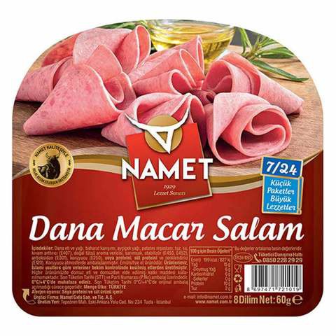 Namet Beef Sliced ​​Hungarian Salami 60g