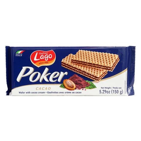 Lago Cacao Poker Wafers 150g