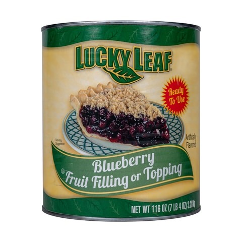 Lucky Leaf Pie Filling, Blueberry, Ready To Use (3.28Kg X 6)