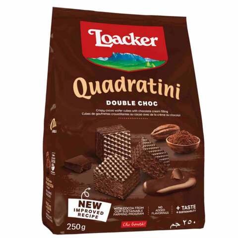 Loacker Quadratini Double Choc Wafers 250g