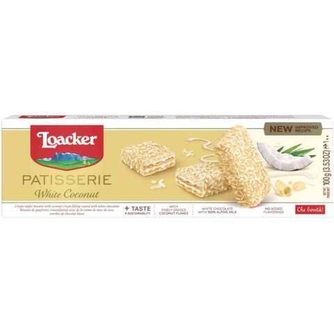 Loacker Patisserie White Coconut Wafers 100g