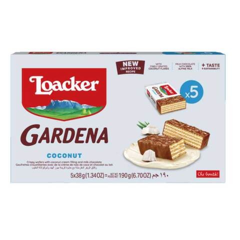 Loacker Gardena Coconut Wafers 38g Pack of 5