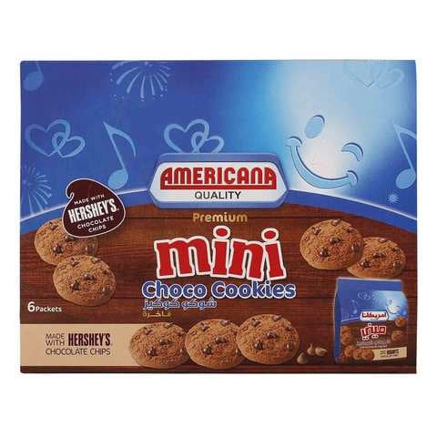 Americana Cake Hershey&#39;s Double Chocolate Chips Mini Choco Cookies 1.68 kg Pack of 6