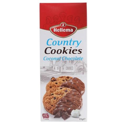 Hellema Coconut and Chocolate Flavored Country Cookies 175g