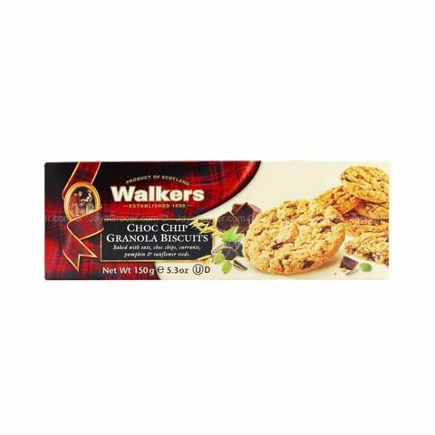 Walkers Choco Chip Granola Biscuits 150g