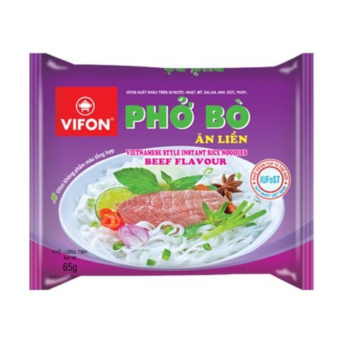 Vifon Beef Flavour Instant Rice Noodles Soup 60g