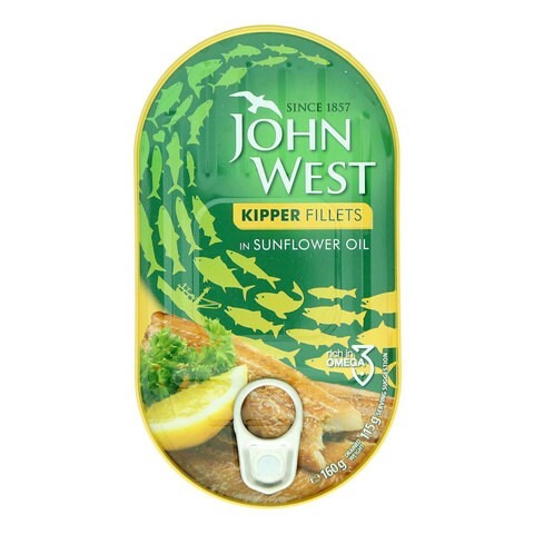 John West Kipper Fillets in Sunflower Oil 160g