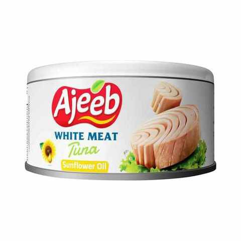 Ajeeb White Meat Tuna With Sunflower Oil 170g