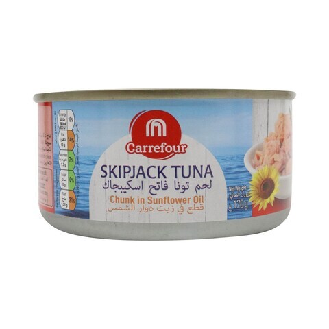  Skipjack Tuna Chunk In Sunflower Oil 170g