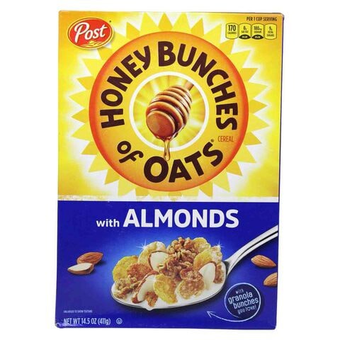 Post Honey Bunches Of Oats With Crispy Almonds Cereal 411g